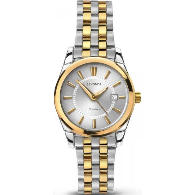 Sekonda Ladies Riley Two Tone Stainless Steel Bracelet with Silver Dial Watch