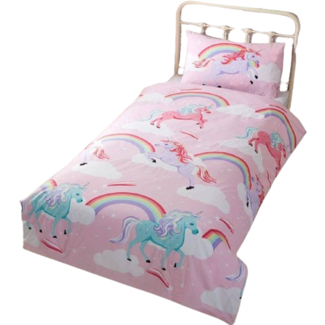 Rapport Home Rapport My Little Unicorn enkel påslakan sängklädesset, polyester, rosa, 2 delar