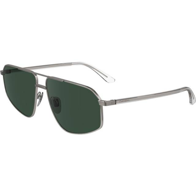 Aviator Matte Light Gunmetal Green CK23126S - Grey - One Size