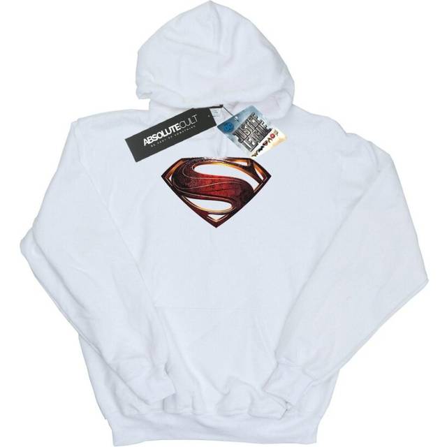 DC Comics Mens Justice League Movie Superman Emblem Hoodie M vit