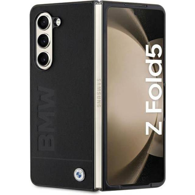 BMW Galaxy Z Fold 5 Mobilskal Signature Logo Imprint - Svart