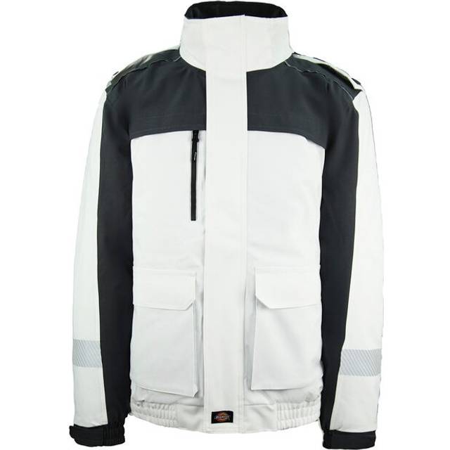 Dickies Winter Work Waterproof Mens White/Grey Coat - Size 2XL