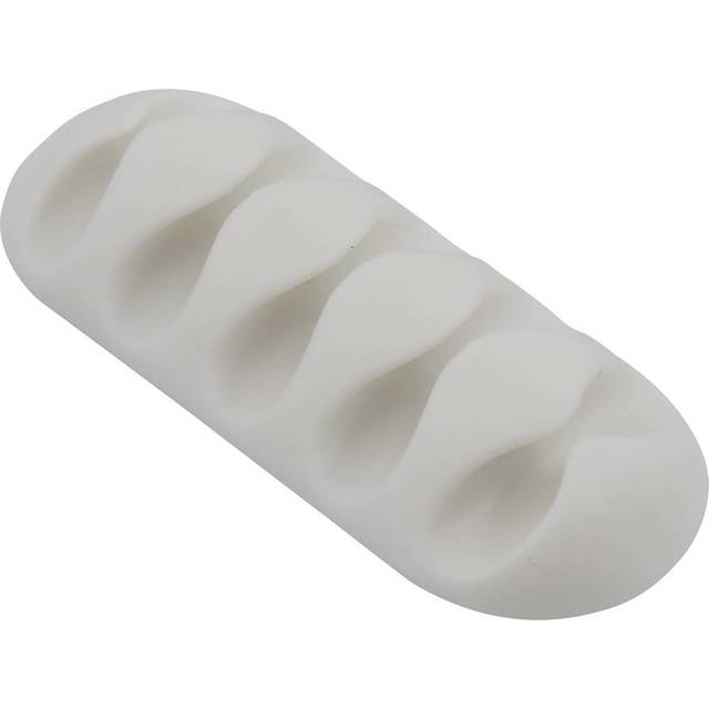 TRU COMPONENTS Kabelhållare självhäftande TC-6646556 Bunt Ø-område 6 mm (max) Vit 1 st