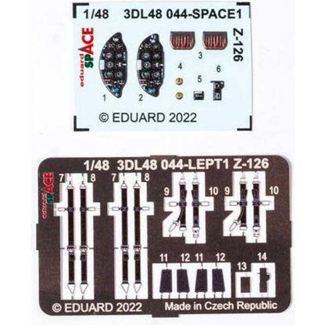 ED3DL48044 - Eduard Space 3D Decals 1:48 - Z-126 SPACE (Eduard)