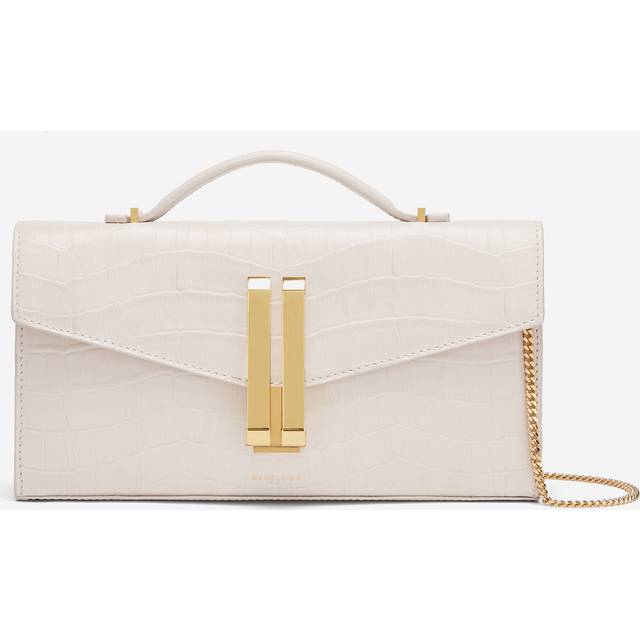 DeMellier Vancouver croc-effect leather clutch
