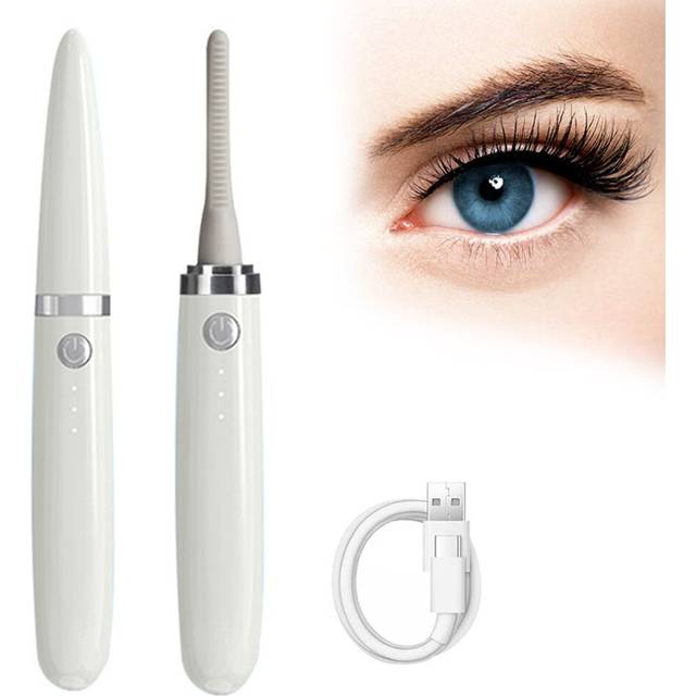 Heated Eyelash Curler, Electric Eyelash Curler with Silicone Comb