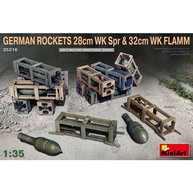 MIN35316 - Miniart 1:35 - German Rockets 28cm WK Spr & 32cm WK Flamm