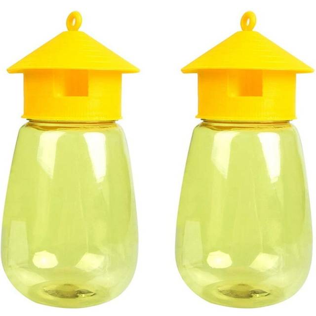 2 Pack Fly Reusable Traps, Fruit Fly Traps Fly Catcher Outdoor