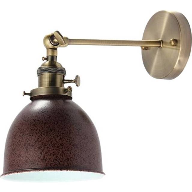 (rust color) Modern Vintage Sconce Edison Wall Light Bulb Lamp shape Cafe Bar Coffee