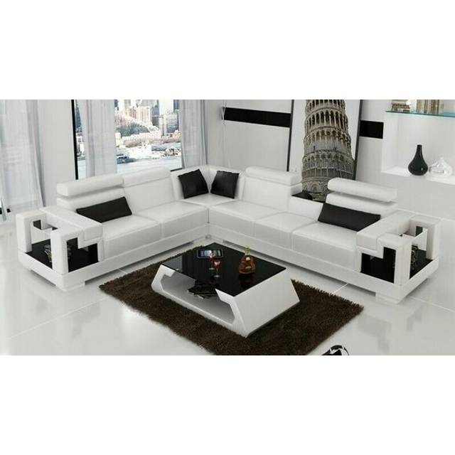 Corner sofa couch upholstery living area leather corner sofas set l shape