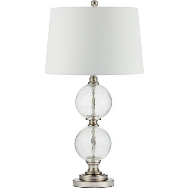 Crackled Glass & Chrome Lamps - Ritz Table Lamp - Oak Furnitureland
