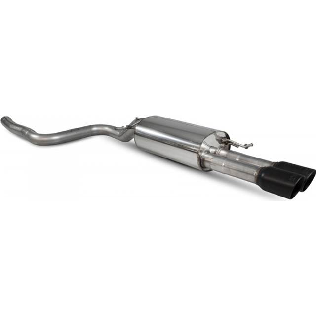 &#34;Scorpion Non-Resonated 2.75&#34; GPF Back Exhaust System - Non-Valved&#34; - 2x 90mm Round Daytona Ceramic Black Tailpipes