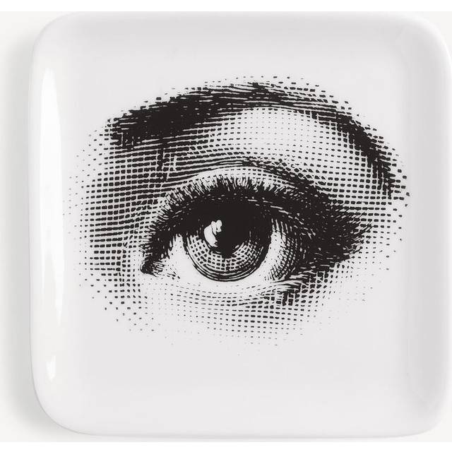 Fornasetti - face print ashtray (10cm) - unisex - China - One Size - White
