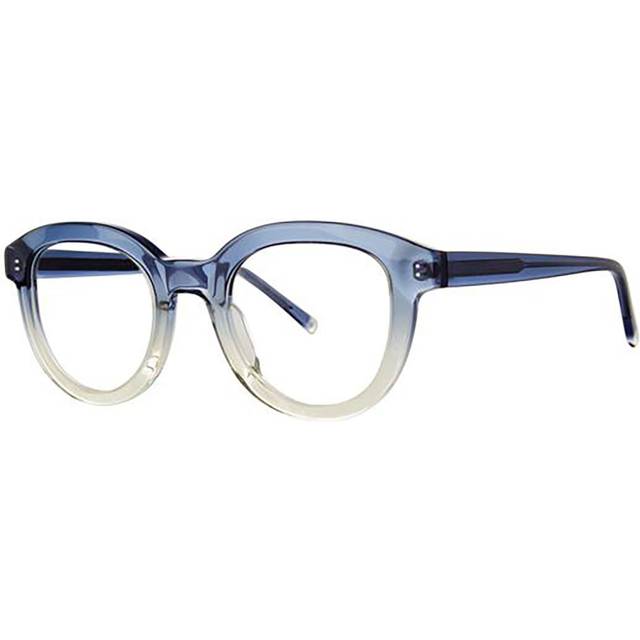 Paradigm Baldwin Cerulean Men&#39;s Eyeglasses Blue Size 49 (Frame Only) - Blue Light Block Available - Transparent Faded Blue (49)