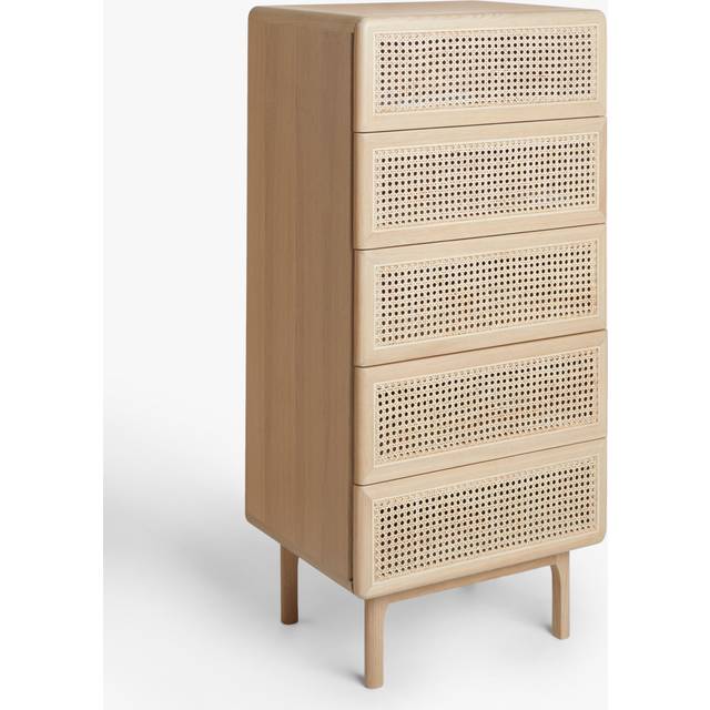John Lewis Rattan 5 Drawer Tallboy Chest