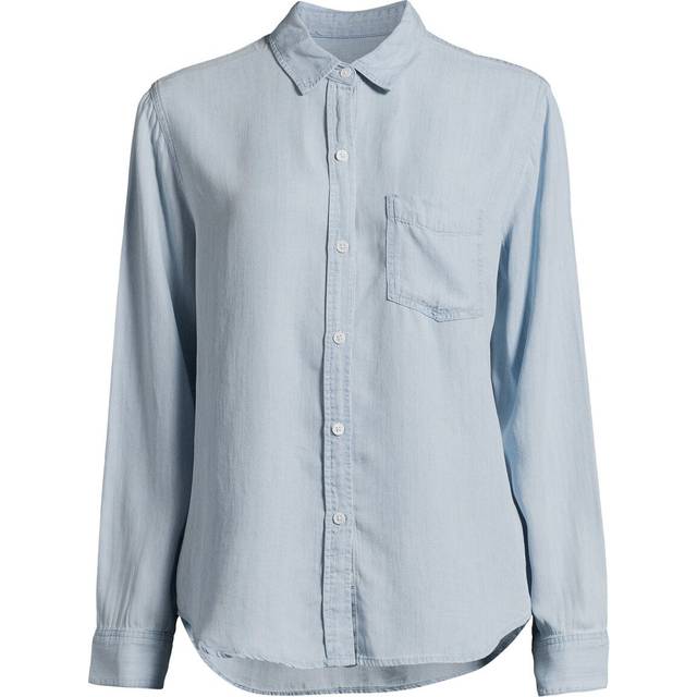 Ingrid Collared Button-Down Shirt - LIGHT VINTAGE