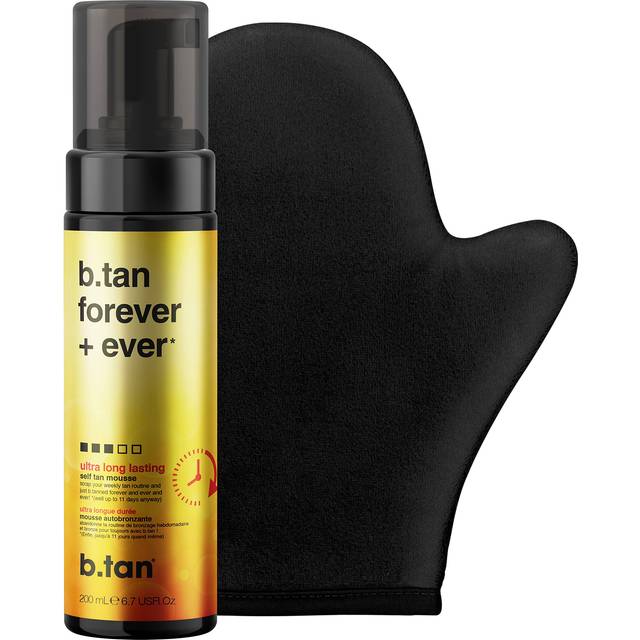 Fake Tan Kit | Forever Bundle - Self Tan Mousse With Instant Self Tanning Mitt Applicator - Fake Tanning Mousse, Fast 1 Hr Sunless Tanner, No False