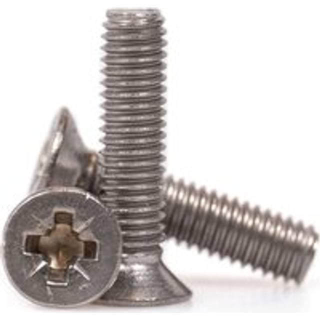 Sirius Countersunk Machine Screw Pozi BZP M6 25mm Pack of 1