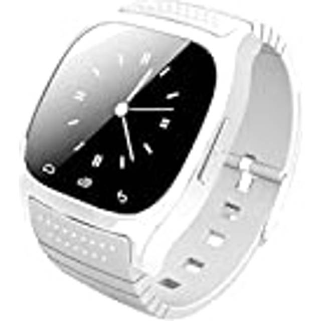 JUSHZ Smartklocka för män smartklockor för kvinnor smartklocka för barn med samtalsfunktion bluetooth telefon klocka meddelande meddelande sport stegräknare, Vitt, 45.2X53.4X10.3mm