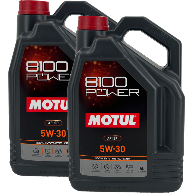 Motul 8100 Power 5w-30 5w30 Fully Synthetic Ester Engine Oil5l 5 Litres
