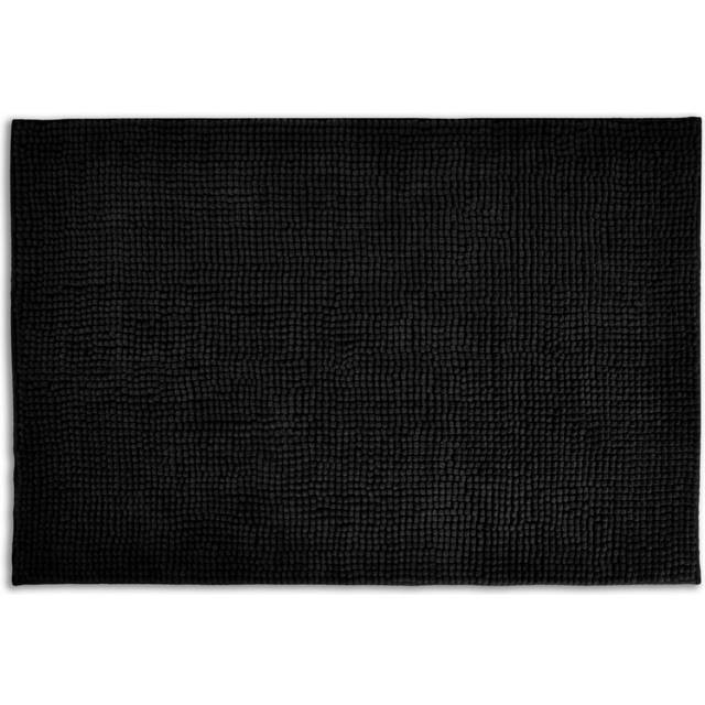 (Black) Allure Supersoft Chenille Bobble Bath Mat 50 x 80cm