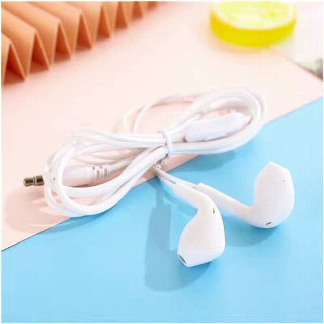 (a-White) Universal 3.5mm Stereo In-Ear Headphones Sport Music Earbud Handfree Wired Headset Earphones with Mic For Xiaomi Huawei Samsung