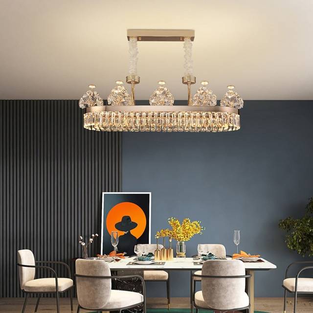 LED Pendant Lights 80 cm Lantern Design Chandelier Stainless Steel Electroplated Modern 220-240V