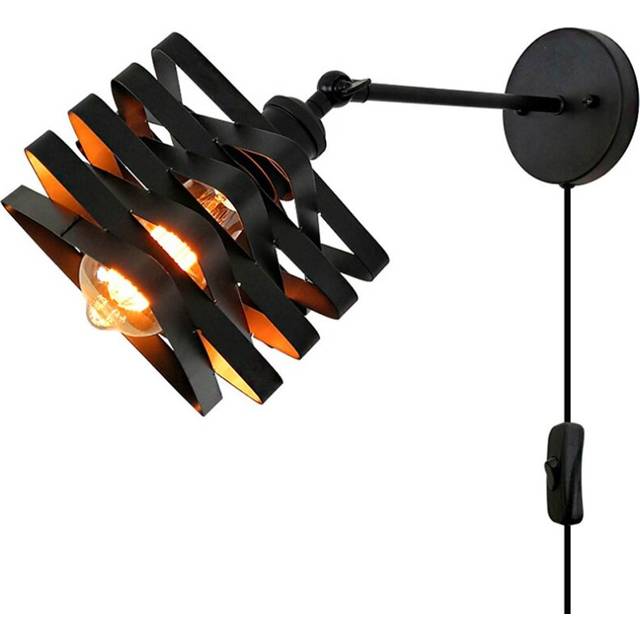 LED Wall Lights Indoor Vintage Nordic Style Swing Arm Lights Indoor Wall Lights Living Room Bedroom Metal Wall Light EU Plug US Plu