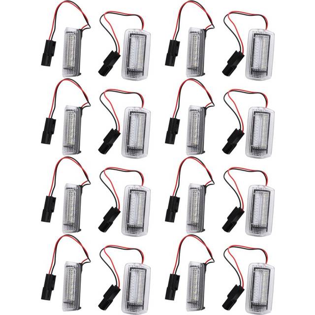 16x White Red Car LED Door Courtesy Light for Wish Prius Alphard Estima for Is250 Rx350