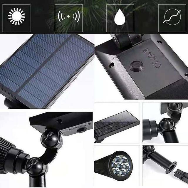 Solar Outdoor Lights, For Yard Landscape Lighting Wall Lights For Pathway Garden, Pack Of 2