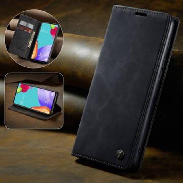 Samsung Galaxy A52 5G/A52s 5G Caseme 013 Series Plånboksfodral - Svart