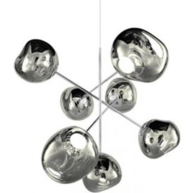 Tom Dixon Melt Chandelier large LED 196 cm Silver