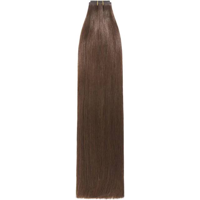 Medium Brown (#4) Remy Royale Flat Weft Hair Extensions | Cliphair UK, 22" (120g)