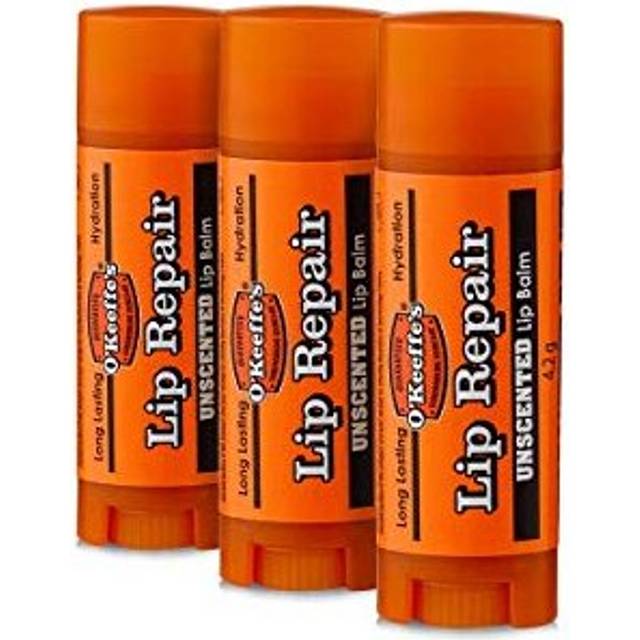 Lip Repair Unscented Lip Balm 4.2g (Pack of 3) White
