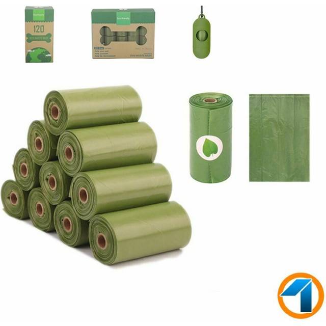 (3 Rolls Unscented) Large Biodegradable Dog Poop Bag Pet Poo Waste Bags High Quality Heavy Duty