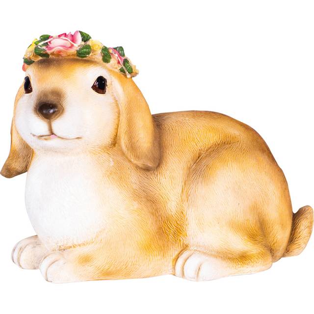 St Helens Female Light Up Rabbit Ornament - Brown - 3.07x2.43x2.04cm