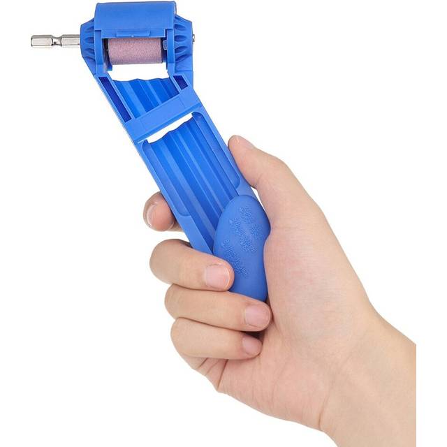 2Pcs Portable Drill Bit Sharpener 2-12.5mm Corundum Grinding Wheel Powered Tool for Drill Polishing
