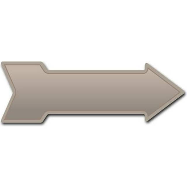SignMission D-A-999582 6 x 18 in. Indoor & Outdoor Decor Direction Sticker Vinyl Wall Decals - Tan - 24 in.