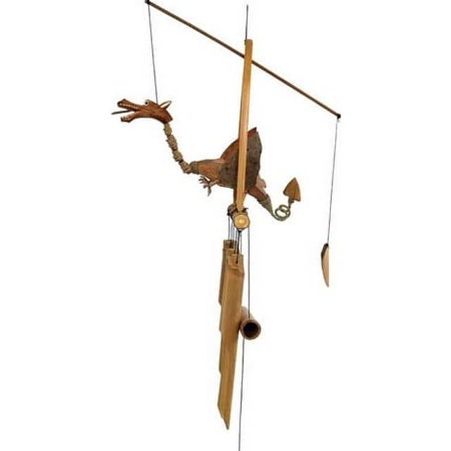 Natural Dragon Bobbing Head Wind Chime
