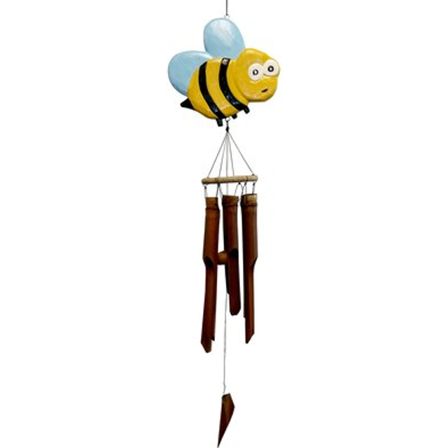 Green Tractor Bamboo Wind Chime