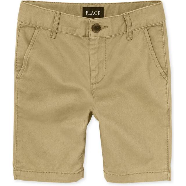 The Children's Place boys Stretch Chino Shorts  Flax  7 slim