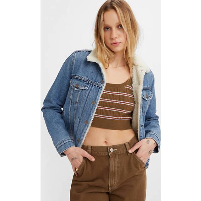 Levi's® Original Sherpa truckerjacka - Blå / Indigo Worn In - S