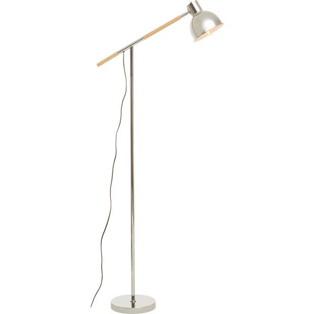 Premier Housewares - Interiors by Premier Chrome Adjustable Floor Lamp, Convenient Office Lamp, Space-Saver Floor Lamp, Rotating Bedroom Lamp