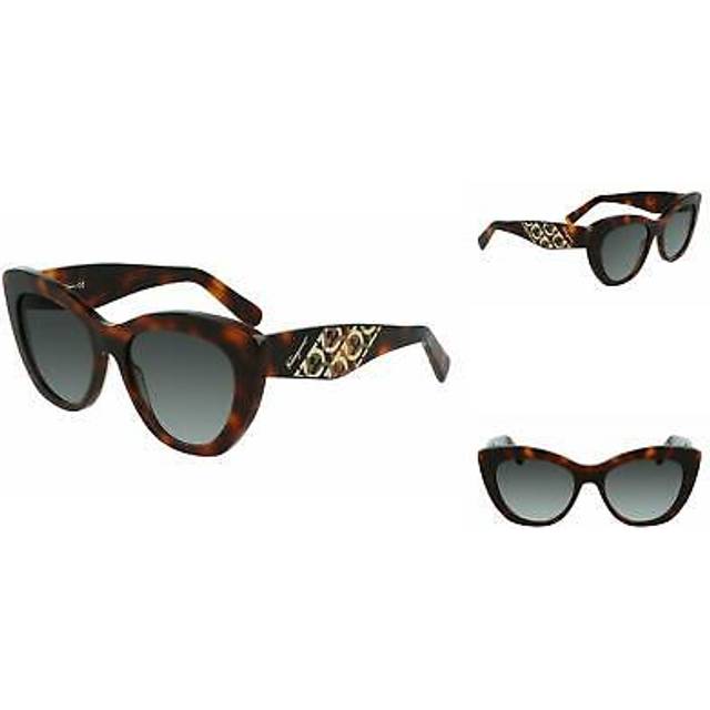 Womens Cat Eye Tortoise Grey Gradient SF1022S - Brown - One Size