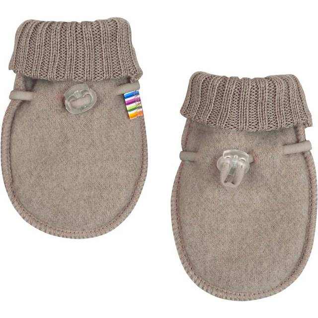 Joha børstet uld luffer i beige 80