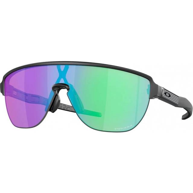 Oakley, Accessoarer, Herr, ONE Size, Svarta sköldformade solglasögon med gradientlinser