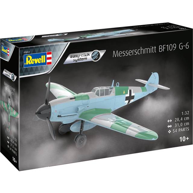 Revell 1/32 Scale Messerschmitt BF109G-6 Easy-Click Model Kit - Blue