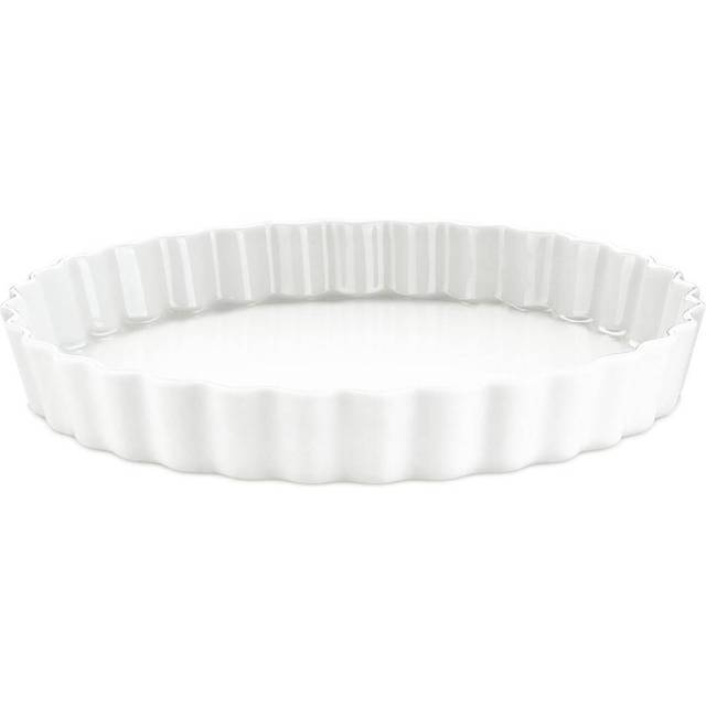 Pillivuyt - Rund Tærteform - Eldfast skål - Nr 8 - Hvid - 25 cm - 25 cm