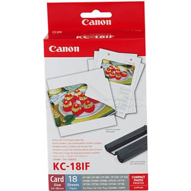 Canon KC-18IF Colour Ink and Paper Full-Size Label Set