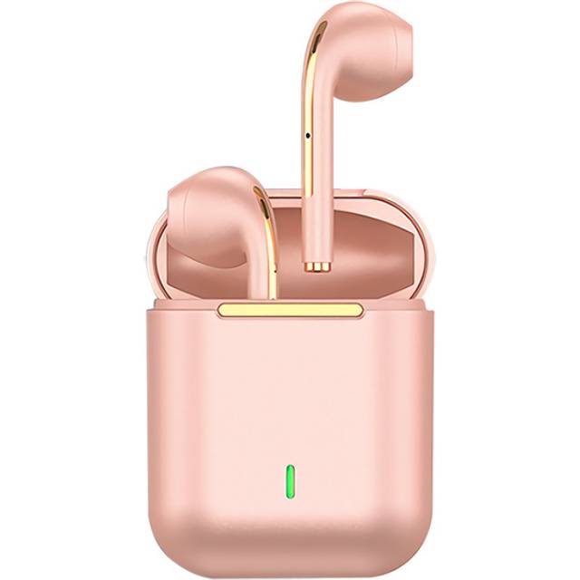 (a-pink) TWS J18 Handfree Bluetooth Headphones Wireless Sports Earphones Stereo Earbuds Gaming Headsets For Iphone Xiaomi Samsung Huawei